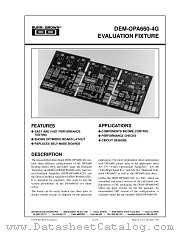 DEM-OPA660-4G datasheet pdf Burr Brown