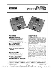 DEM-OPA64X datasheet pdf Burr Brown