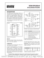 DEM-OPA268XN datasheet pdf Burr Brown