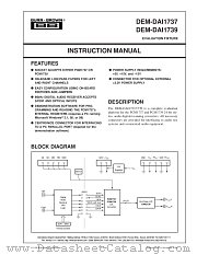 DEM-DAI1737, DEM-DAI1739 datasheet pdf Burr Brown