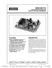 DEM-DAI1710 datasheet pdf Burr Brown