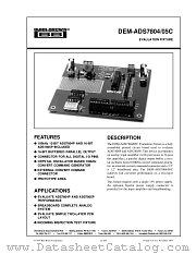 DEM-ADS7804 datasheet pdf Burr Brown