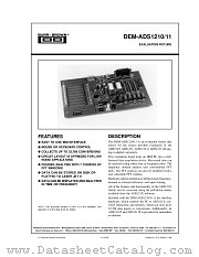 DEM-ADS1210 datasheet pdf Burr Brown