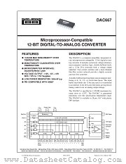 DAC667 datasheet pdf Burr Brown