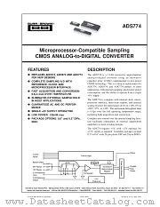 ADS7744 datasheet pdf Burr Brown