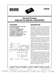 ADC80 datasheet pdf Burr Brown