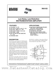 INA103 datasheet pdf Burr Brown