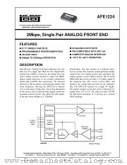 AFE1224 datasheet pdf Burr Brown