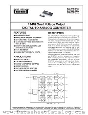 DAC7625 datasheet pdf Burr Brown