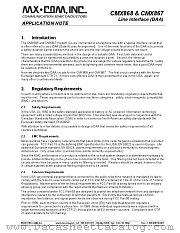 CMX868, CMX867 datasheet pdf CONSUMER MICROCIRCUITS LIMITED