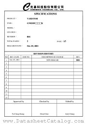 GNR20D101K datasheet pdf Ceramate