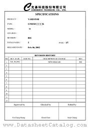 GNR34S201K datasheet pdf Ceramate