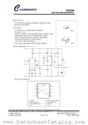 CO4558 datasheet pdf Ceramate