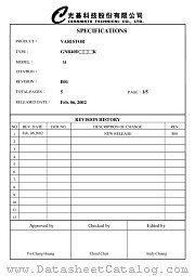 GNR40D271K datasheet pdf Ceramate