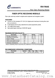 RX179AS datasheet pdf Ceramate