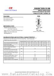 W06M datasheet pdf Chenyi Electronics