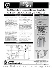 CS8151 datasheet pdf Cherry Semiconductor