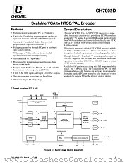 CH7002D datasheet pdf Chrontel