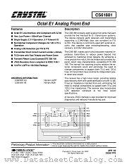 CS61881 datasheet pdf Cirrus Logic