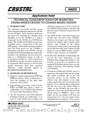 AN202 datasheet pdf Cirrus Logic