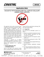 AN168 datasheet pdf Cirrus Logic