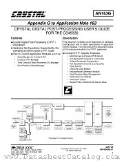 AN163 datasheet pdf Cirrus Logic