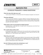 AN157 datasheet pdf Cirrus Logic