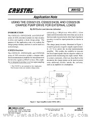 AN152 datasheet pdf Cirrus Logic