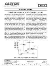 AN136 datasheet pdf Cirrus Logic