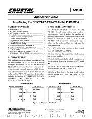 AN130 datasheet pdf Cirrus Logic