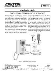 AN106 datasheet pdf Cirrus Logic