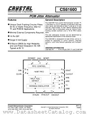 CS61600 datasheet pdf Cirrus Logic