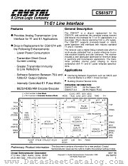 CS61577 datasheet pdf Cirrus Logic