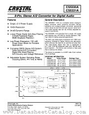 CS5330A/31A datasheet pdf Cirrus Logic