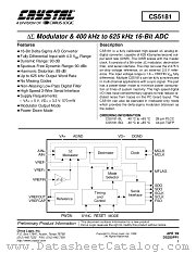 CS5181 datasheet pdf Cirrus Logic