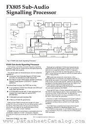 FX805 datasheet pdf CML