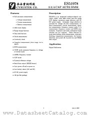 ES51978 datasheet pdf Cyrustek Co