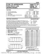 DDU8F SERIES datasheet pdf Data Delay Devices Inc