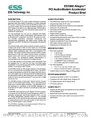 ES1988 ALLEGRO datasheet pdf ESS Technology