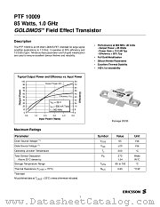 PTF10009 datasheet pdf Ericsson Microelectronics