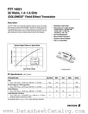 PTF10021 datasheet pdf Ericsson Microelectronics