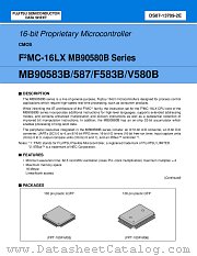 MB90V580B datasheet pdf Fujitsu Microelectronics