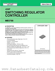 MB3788 datasheet pdf Fujitsu Microelectronics