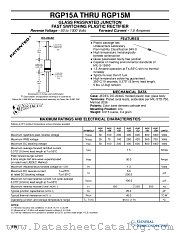 RGP15G datasheet pdf General Semiconductor