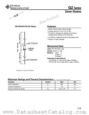 GZ SERIES datasheet pdf General Semiconductor