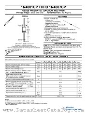 1N4007GP datasheet pdf General Semiconductor