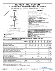 RGP10M datasheet pdf General Semiconductor