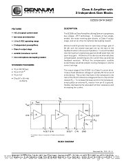 GC509 datasheet pdf Gennum Corporation