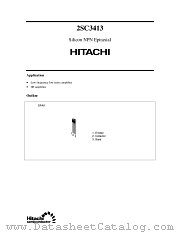 2SC3413 datasheet pdf Hitachi Semiconductor