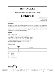 HD74LVC125A datasheet pdf Hitachi Semiconductor